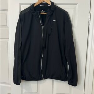 Nike Black Performance Jacket Lightweight Zip-Up